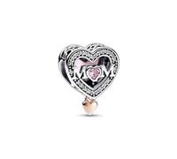 Pandora 782653C01 Mum & Herz Charm - Sterling Silber + Roségold Vergoldung
