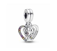 Pandora Schmuck 792239C01 Charm-Anhänger Herzen mit Puzzleteilen