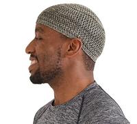 CHARM Seide Schädel Mütze Handgefertigt in Japan Dehnbar Kufi Hut Beanie für Männer Herren Damen Mix Braun XL