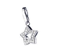 Charm Stern "Stern mit Zirkonia, Silber 925", silber, GIORGIO MARTELLO MILANO, Charms, Damen, Silber 925 (Sterlingsilber) (50311347-0) silber