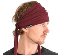 CHARM Stirnband Herren Bandana Kopftuch, Haarband Damen, Weinrot