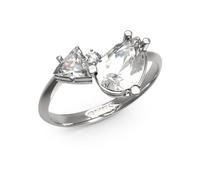 Charmanter Stahlring mit Wonderlights Kristallen Ring: 52 mm