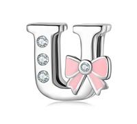 Charms Reflexion Clips kompatibel Pandora 925 Sterling Silber Alphabet A-Z Buchstaben
