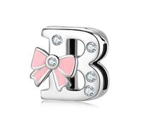 Charms Reflexion Clips kompatibel Pandora 925 Sterling Silber Alphabet A-Z Buchstaben