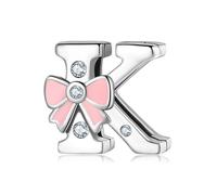 Charms Reflexion Clips kompatibel Pandora 925 Sterling Silber Alphabet A-Z Buchstaben