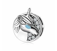 Charms Reflexion Clips kompatibel Pandora 925 Sterling Silber Einhorn Geschenk Frauen