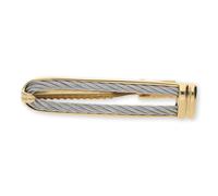 Charriol Krawattennadel Edelstahl Silber 1110101 Gold plattiert