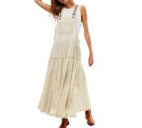 CHARTOU Trägerkleid für Damen, Kleid aus bestickter Spitze, Spaghettiträger, Trägerkleid
