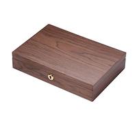 CHCWR Hölzerne große Multifunktions-Schmuckkasten Organizer Rechteck Halskette Ringohrring Watch Schmuck Aufbewahrung (Farbe: Wie Gezeigt Größe: 28 * 19 * 6 cm) (wie Gezeigt 28 * 19 * 6 cm)