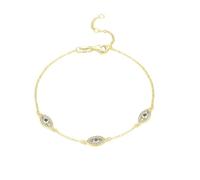 CHCWR NEU 2025 Pure 925 Sterling Silber Luxus türkisblau Augen klares kubisches Zirkonkristall -Link -Kettenarmband für Frauen Feindekoration Juwely Gedenkfleisch mit Ihrem Zubehör Trendy Beste für