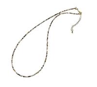 CHCWR Neue 2025 Statement 2mm mehrfarbige runde Naturalschalen -Halsketten für Frauen Strang Perlen Halskette