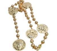 CHCWR Neue 2025 Trendy Style Metal Head Anhänger Halskette für Frauen Party Hochzeitsdekoration Schmuck Luxus mit für Sie Accessoires Trendy Creative Best für Geschenk