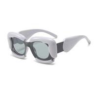 CHCWR Neue 2025 übergroße quadratische Männer Einzigartige Sonnenbrille Mode doppelte Farbe weibliche Farben UV400 Frauen im Freien Sonnenbrillen