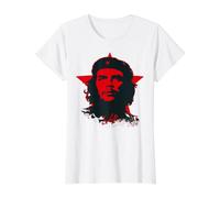 Che Guevara Shirt Stern Revolution Kuba Rebel Preisgünstiges Grafik-T-Shirt, Damen, Weiß, S