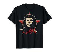 Che Guevara Shirt Stern Rot Revolution Kuba Rebel T-Shirt, Herren, Schwarz, S