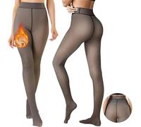 CheChury Thermostrumpfhosen für Damen Strumpfhosen Damen Winter Fleece Gefütterte Strumpfhose Leggings mit Innenfleece Winter Gefälschte Durchscheinend Pantyhose Warmer Stretch Thermo Strumpfhose
