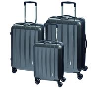 Check.IN 3-tlg. Kofferset LONDON 2.0 mit 4 Rollen - carbon schwarz carbon schwarz Koffer24