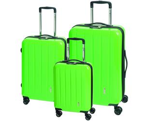 Check.IN 3-tlg. Kofferset LONDON 2.0 mit 4 Rollen - grün Grün Koffer24