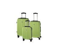 CHECK.IN Aurora Trolley-Set Aurora 3-tlg. Limettengrün Koffer mit 4 Rollen Kofferset