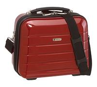 Check In Beautycase Kosmetikkoffer Schminkkoffer Beauty Case London aufsteckbar auf Trolley Polycarbon & ABS (carbon - rot)
