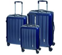 Check.IN - Check.IN 3-tlg. Kofferset LONDON 2.0 mit 4 Rollen - carbon blau Koffer24