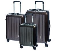 CHECK.IN London Trolley-Set London 2.0 3-tlg. Champagner Koffer mit 4 Rollen Kofferset