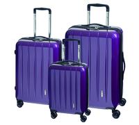 Check.IN - Check.IN 3-tlg. Kofferset LONDON 2.0 mit 4 Rollen - lila Koffer24