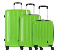 CHECK.IN® Trolleyset »London 2.0«, 4 Rollen, (Set, 3 tlg), grün