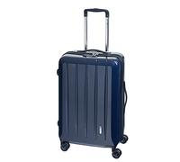 CHECK.IN London 2.0-4-Rollen-Trolley 67 cm Carbon blau