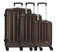 CHECK.IN London Trolley-Set London 2.0 3-tlg. Champagner Koffer mit 4 Rollen Kofferset