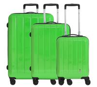 CHECK.IN® Trolleyset »London 2.0«, 4 Rollen, (Set, 3 tlg), grün