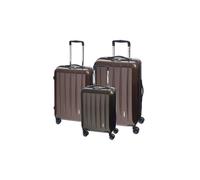 CHECK.IN London Trolley-Set London 2.0 3-tlg. Champagner Koffer mit 4 Rollen Kofferset