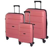 CHECK.IN St. Louis Trolley-Set St. Louis 3-tlg. Altrosa Koffer mit 4 Rollen Kofferset