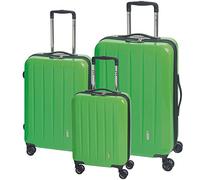 CHECK.IN® Trolleyset »London 2.0«, 4 Rollen, (Set, 3 tlg), grün
