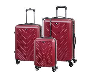 CHECK.IN Trolley-Set Mailand, 3-TLG., rot