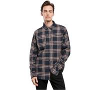 Urban Classics Herren Hemd navy / rostrot / weiß, Größe S, 5003312 Navy / Rostrot / Weiß S