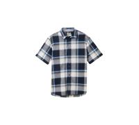checked cotton linen S