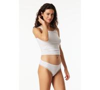 Schiesser Damen Tanga String im 3er Pack - Größe 38 Gemischt - Atmungsaktive Baumwolltangas mit Spitzenbändern am Bund - Elastisches Single-Jersey - Bequeme Unterwäsche mit komfortablem Sitz