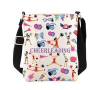 Cheerleading Gifts Cheer Crossbody Bag Cheerleader Geschenke Cheer Geschenke für Team Kleine Handy Geldbörse mit verstellbarem Riemen