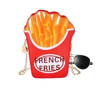 Cheeseburger-Umhängetasche - niedliche, neuartige Hamburger-Umhängetasche, humorvolle PU-Popcorn-Pommes-Mini-Handtasche, verrücktes, einzigartiges, lustiges Design, leicht | Verspieltes Modeaccessoire