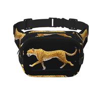 Cheetah Sprint bedruckte multifunktionale Hüfttasche, Unisex, trendige Kuriertasche, Reise-Sport-Aufbewahrungstasche