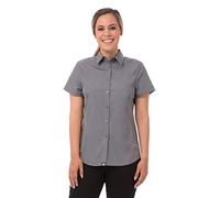 Chef Works B182-L Cool Vent Damen-Kochshirt, Größe L, Grau