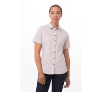 Chef Works® Damenbluse HAVANA 1/2 Arm, Taupe, Größe 2XL - XXL beige SHC01W-TAU-2XL