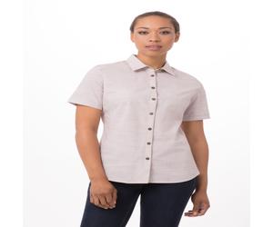 Chef Works® Damenbluse HAVANA 1/2 Arm, Taupe, Größe XL - XL beige SHC01W-TAU-XL