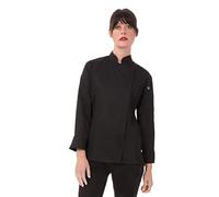 Chef Works Hartford Cool Vent Kochmantel für Damen, Schwarz, X-Groß