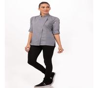 Chef Works® HARTFORD Damenkochjacke der Essential Collection - COOL VENT BCWLZ005 Grau L - L grau Polyester BCWLZ005-GRY-L