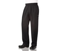 Chef Works Herren Chef Pants Essential Baggy Zip-Fly: schwarz, 4X-Groß