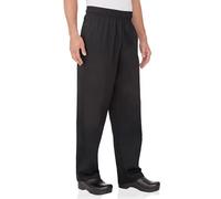 Chef Works Herren Essential Baggy Chef Pants Hose, Schwarz, 4XL