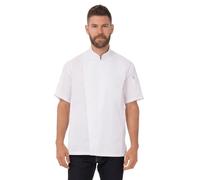 Chef Works Herren Springfield Kochmantel Kochjacken, Weiß, X-Small