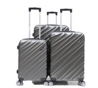 Cheffinger Reisekoffer Koffer 3 tlg Hartschale Trolley Set Kofferset Handgepäck Gepäck Reisetasche ABS-05